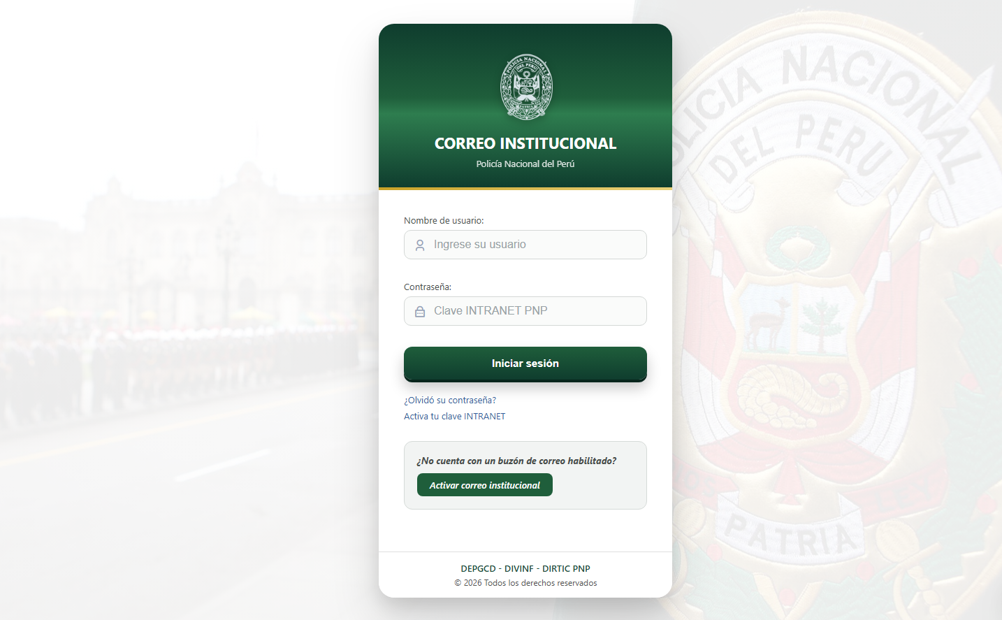 Correo PNP